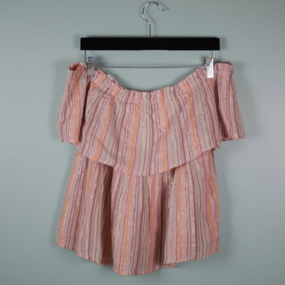 NWT Lucky Brand Off the Shoulder Blouse - Picture 3 of 6